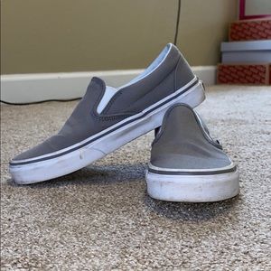 Grey and white vans